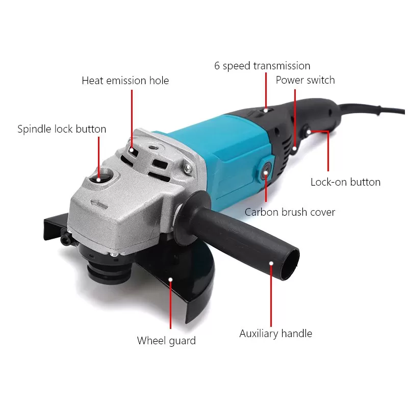 Greante de ângulo elétrico de 180 mm 1500W