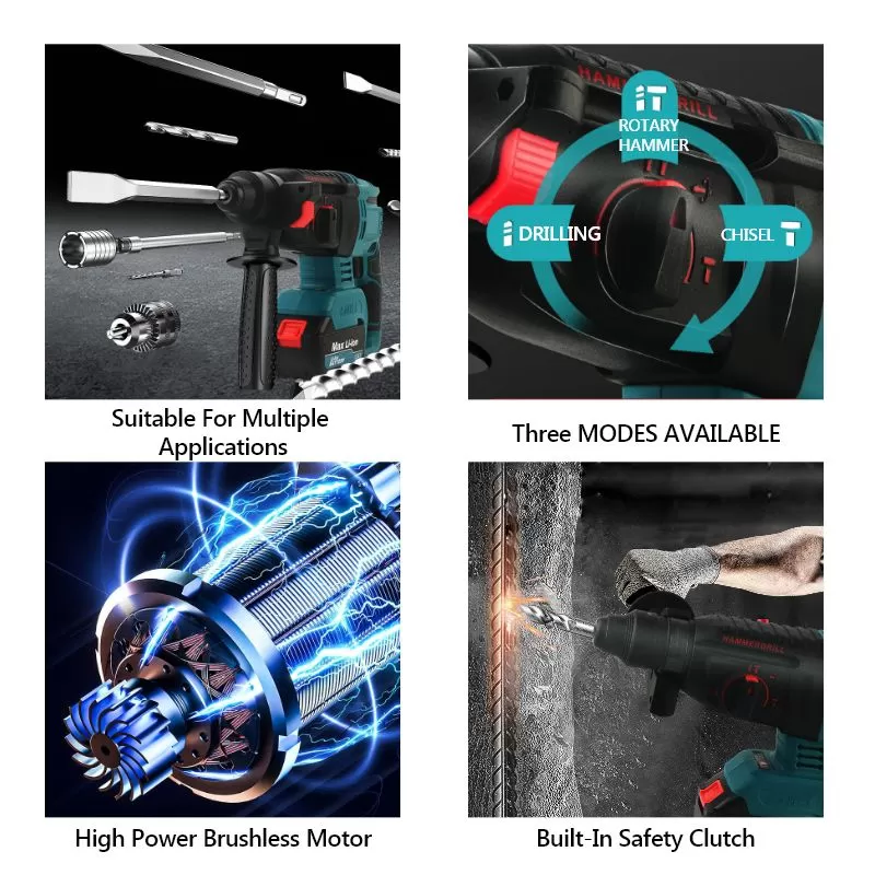 Martelo rotativo 21V 1200W