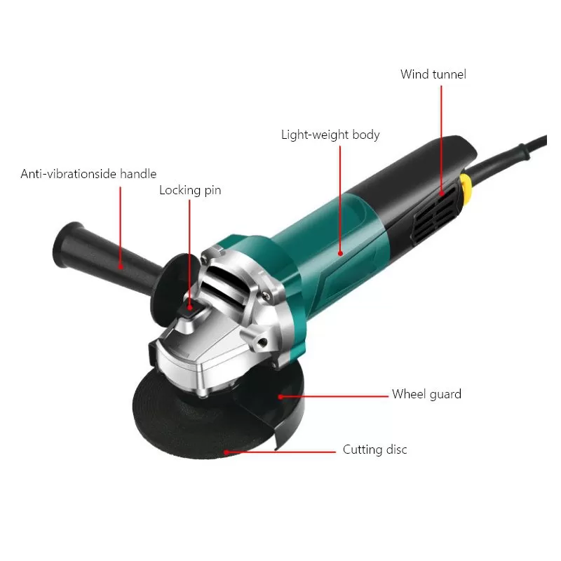 115 mm de moedor de ângulo com fio