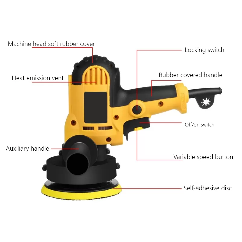 Polisher de 125 mm de 700 W