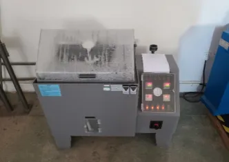 Teste de pulverização de sal