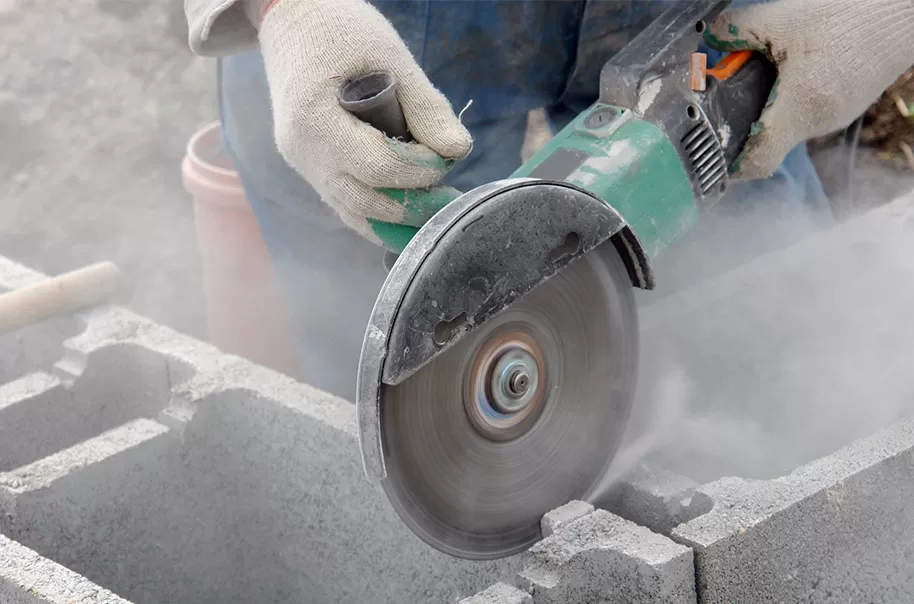 Ferramentas elétricas para processamento de pedra - trituradores de ângulo